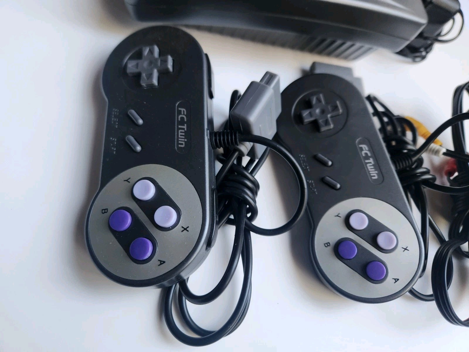 FC Twin Console For Nintendo SNES & NES Complete With Two Controllers & Cables