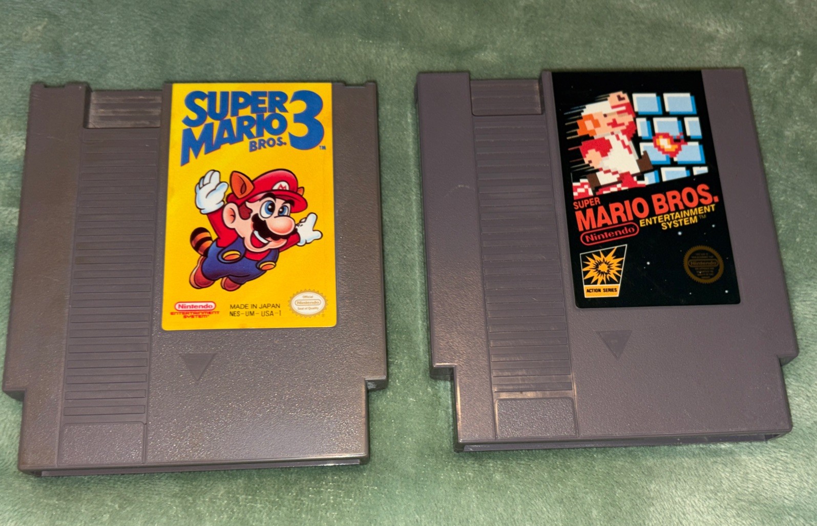 NINTENDO NES Console W/ Games Super Mario 1 & 3 Polished & Adjusted OEM PIN.