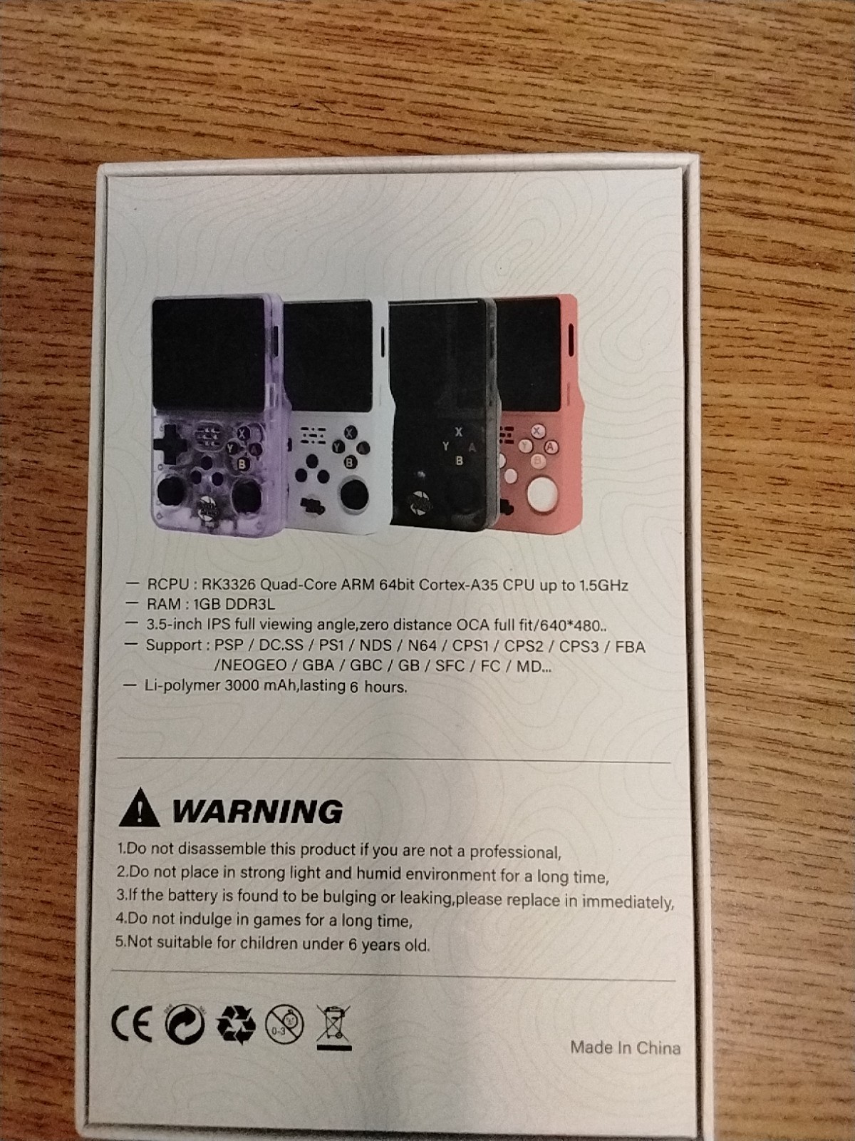 Retro Snap Handheld Game Console