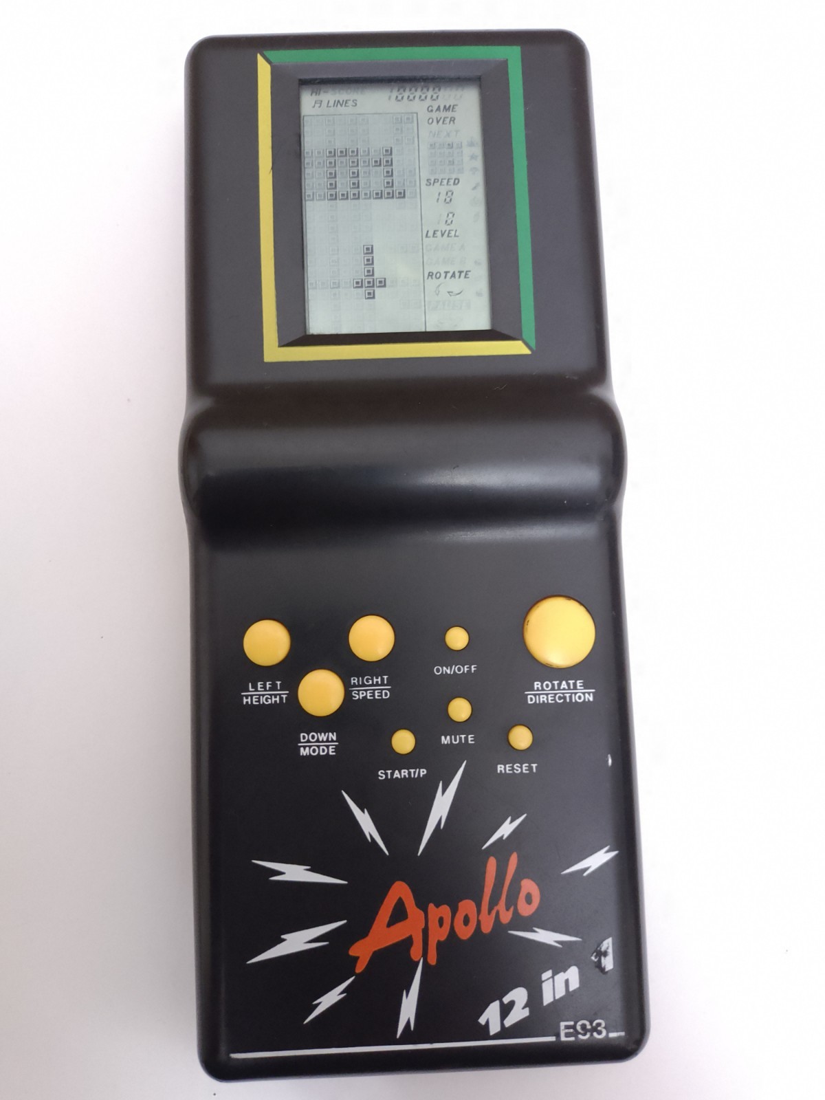 TESTED Apollo Brick Game Vintage 90’s Handheld Gaming Console retro black work