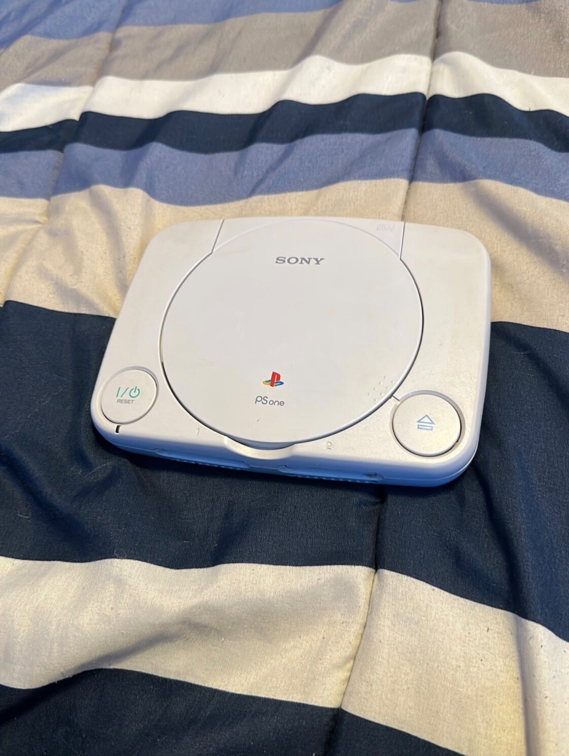  PSOne slim console white with cables