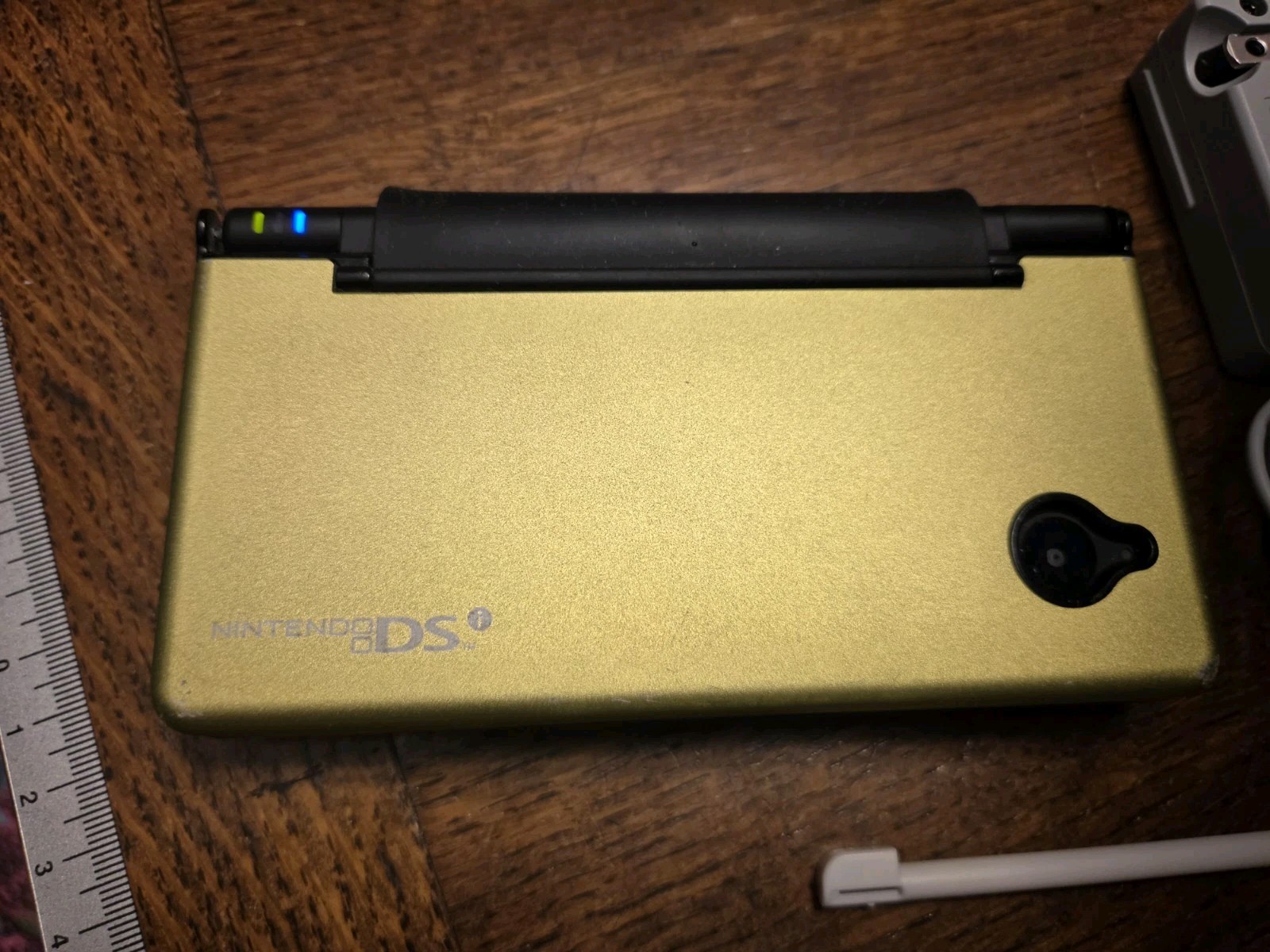 Nintendo DSi Black W/Gold Protective Case Handheld 2 Stylis Charger & Emma Game
