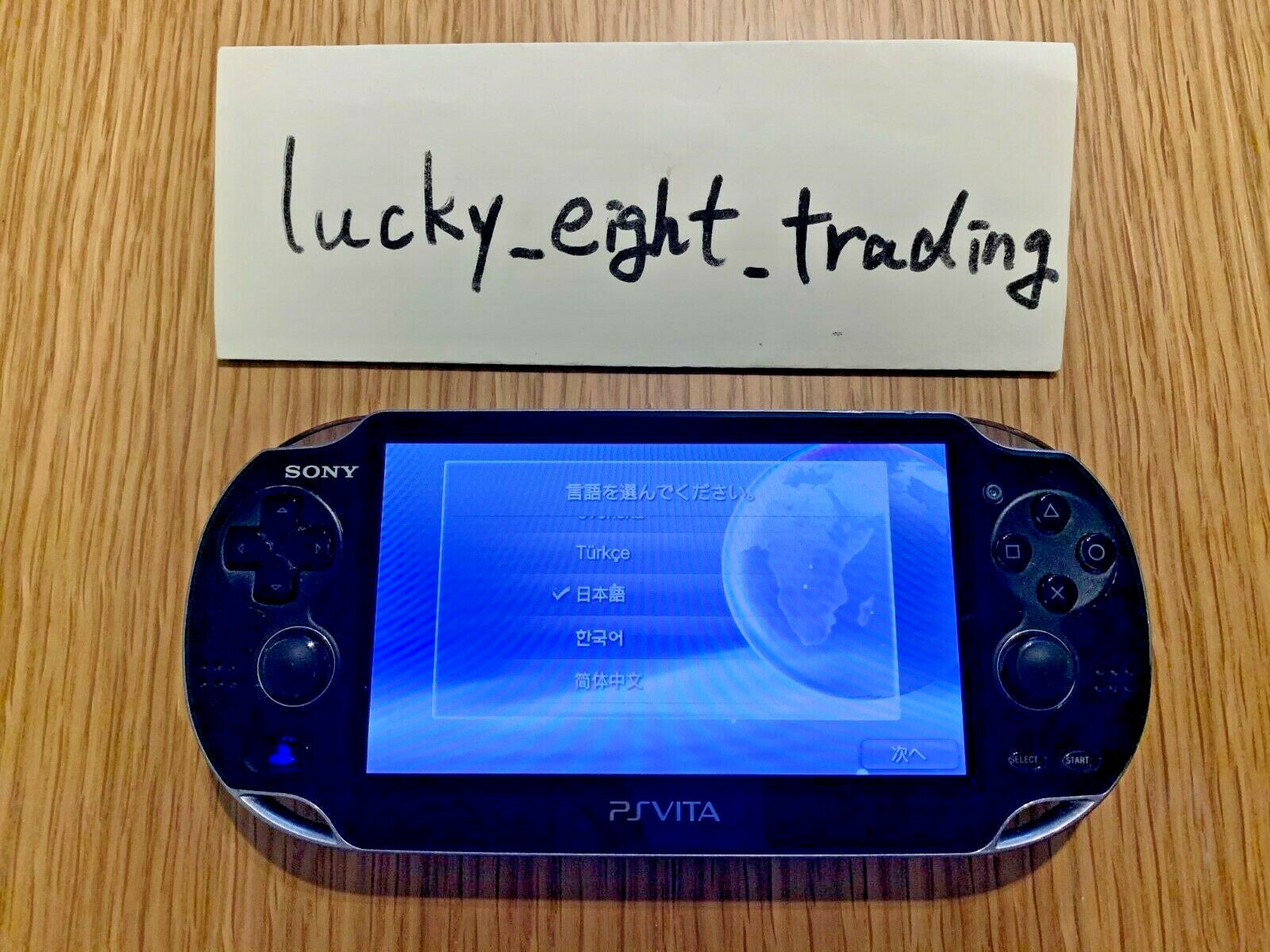 PS Vita Crystal Black PCH 1000 ZA01 Console Charger PSV Fat [CC]