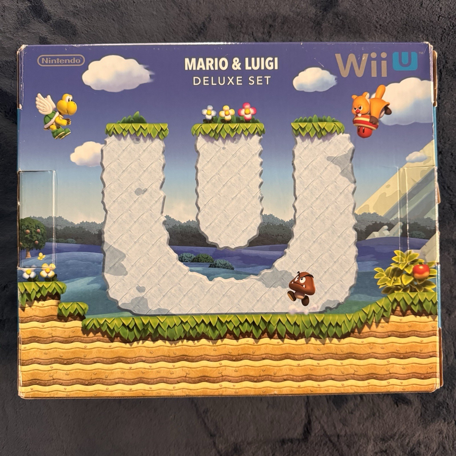Nintendo Wii U 32GB Mario & Luigi Deluxe Set Tested + Mario Bros U & Luigi U CIB