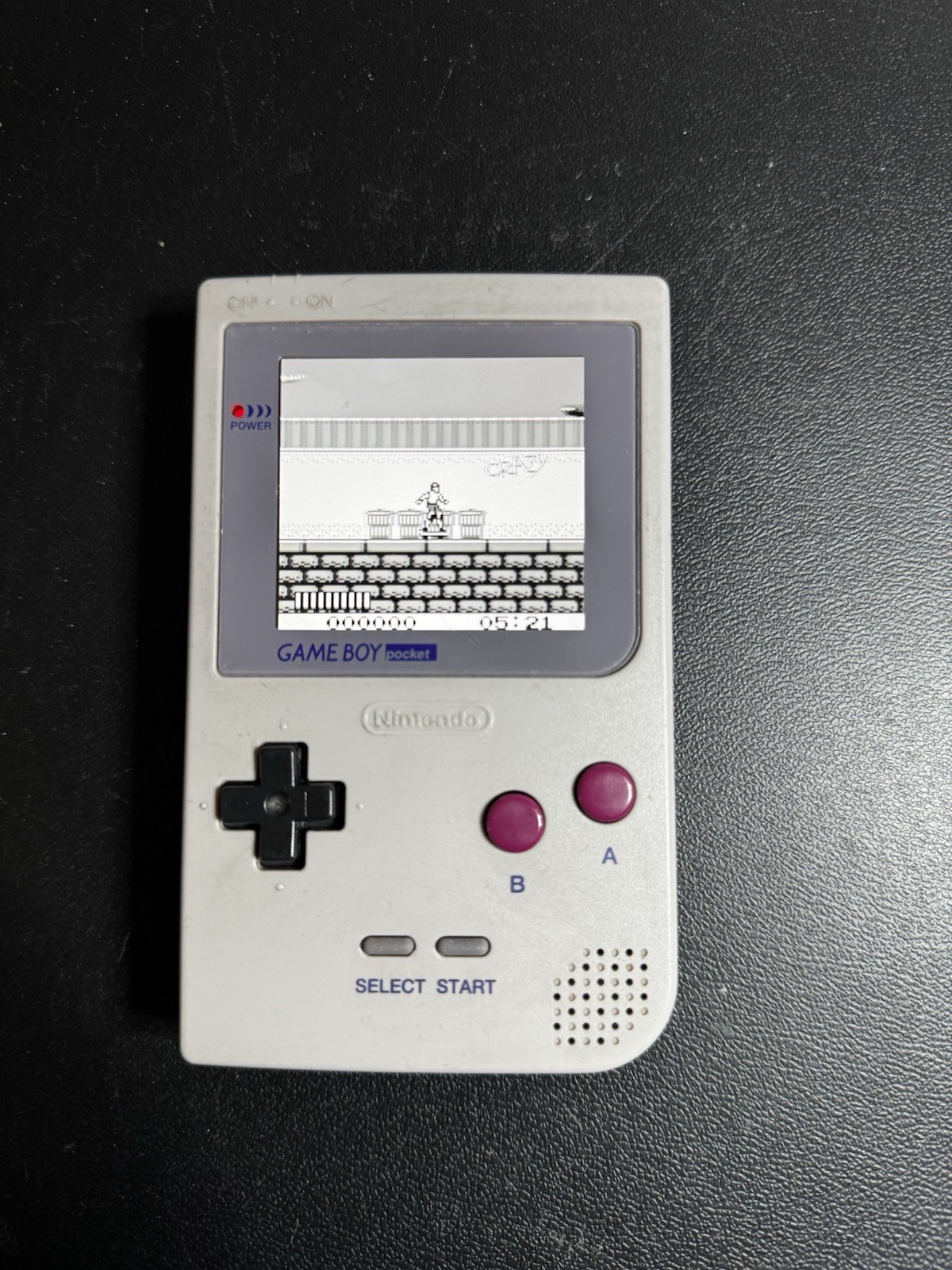 Nintendo Game Boy Pocket Gray DMG Style Authentic W/ Backlit IPS LCD Works Great
