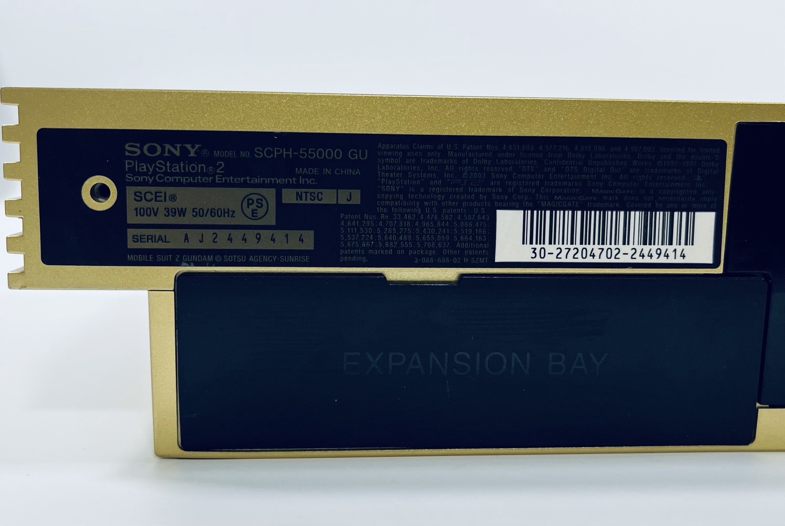 🌟 SONY PlayStation 2 Z Gundam Hyaku-Shiki Gold Pack Limited Edition 🌟