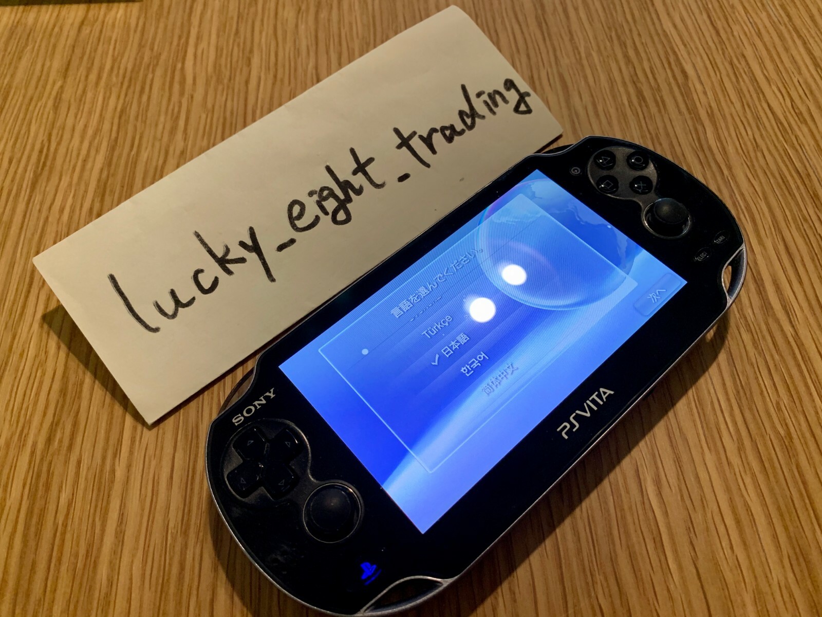 PS Vita Crystal Black PCH 1000 ZA01 Console Charger PSV Fat [CC]