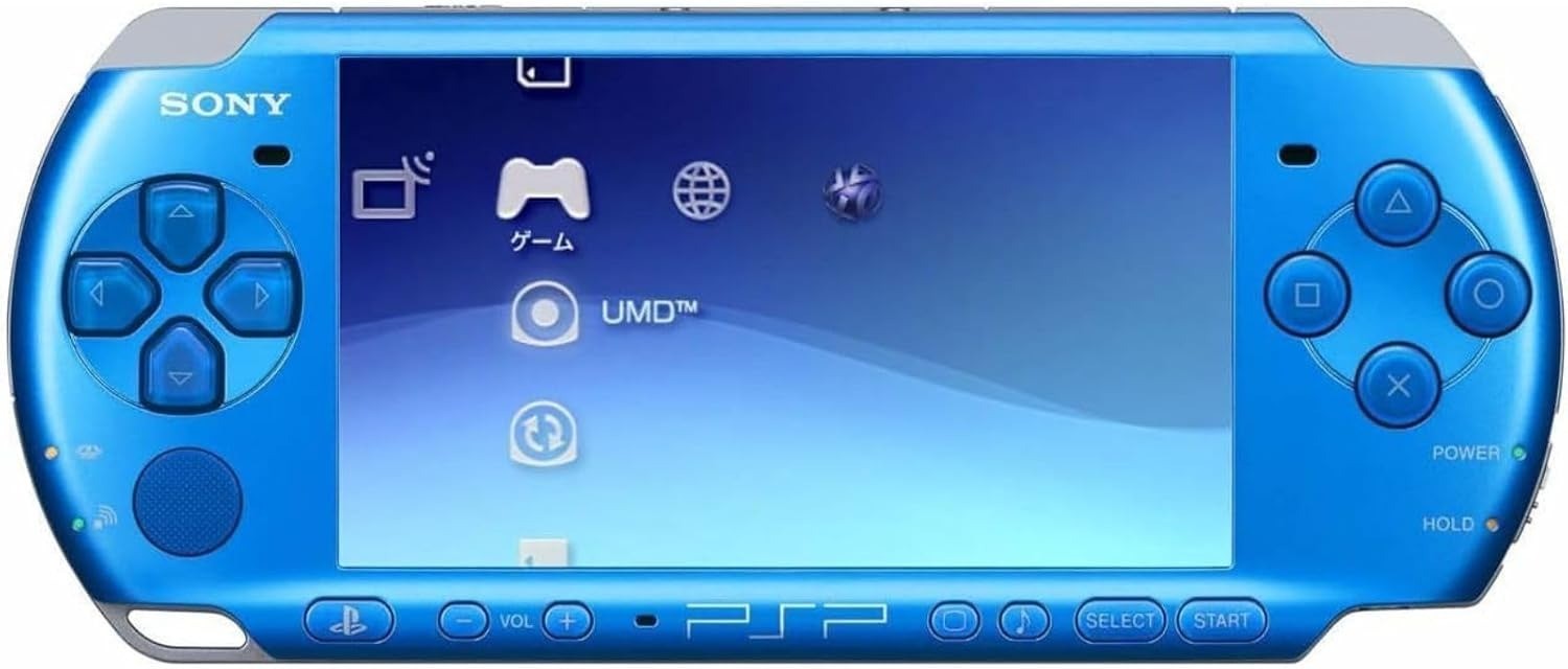 Sony PlayStation PSP-3000 Console Handheld System Wi-Fi Capability Vibrant Blue
