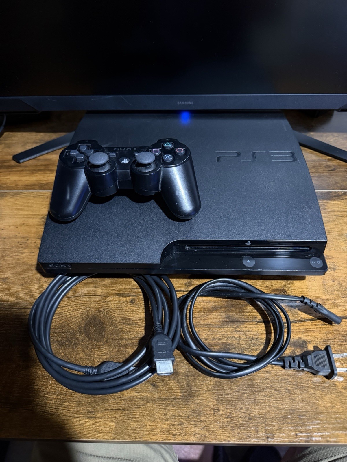Sony PlayStation 3 PS3 Slim Console With Controller & Power Cord