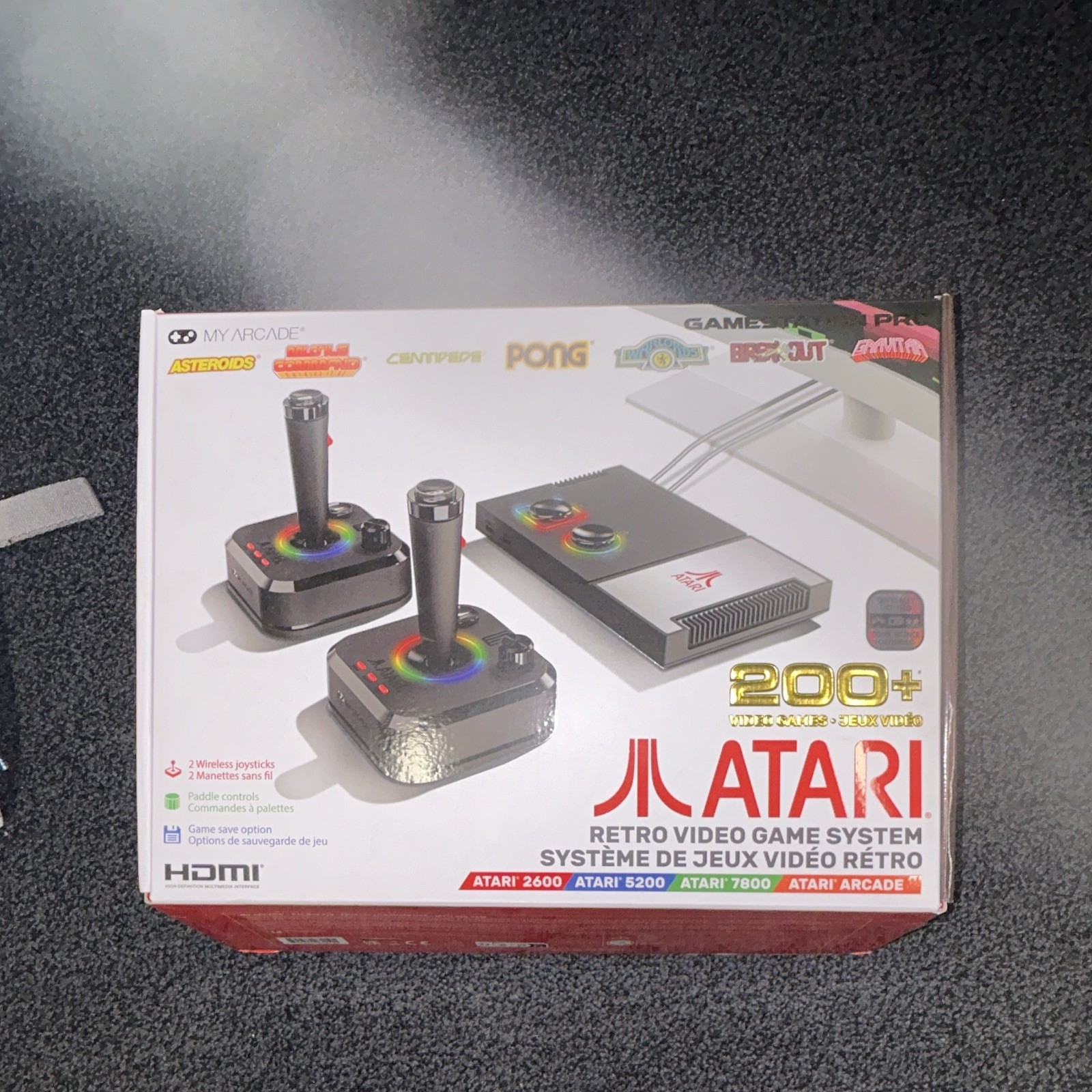 Atari Gamestation Pro 200+ Games Wireless Controllers HDMI Atari 2600 DGUNL-7012