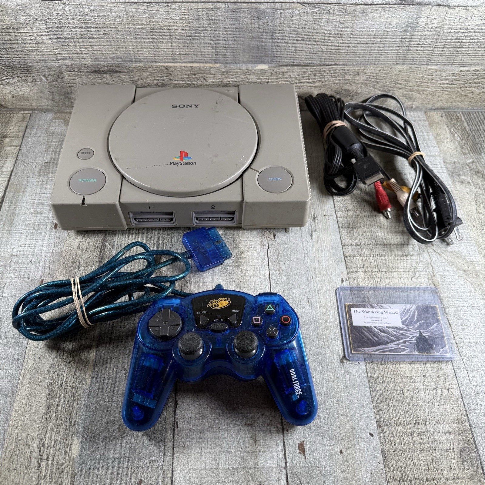 Sony PlayStation 1 PS1 Original Console System Bundle |Tested| Power/AV/Read Des