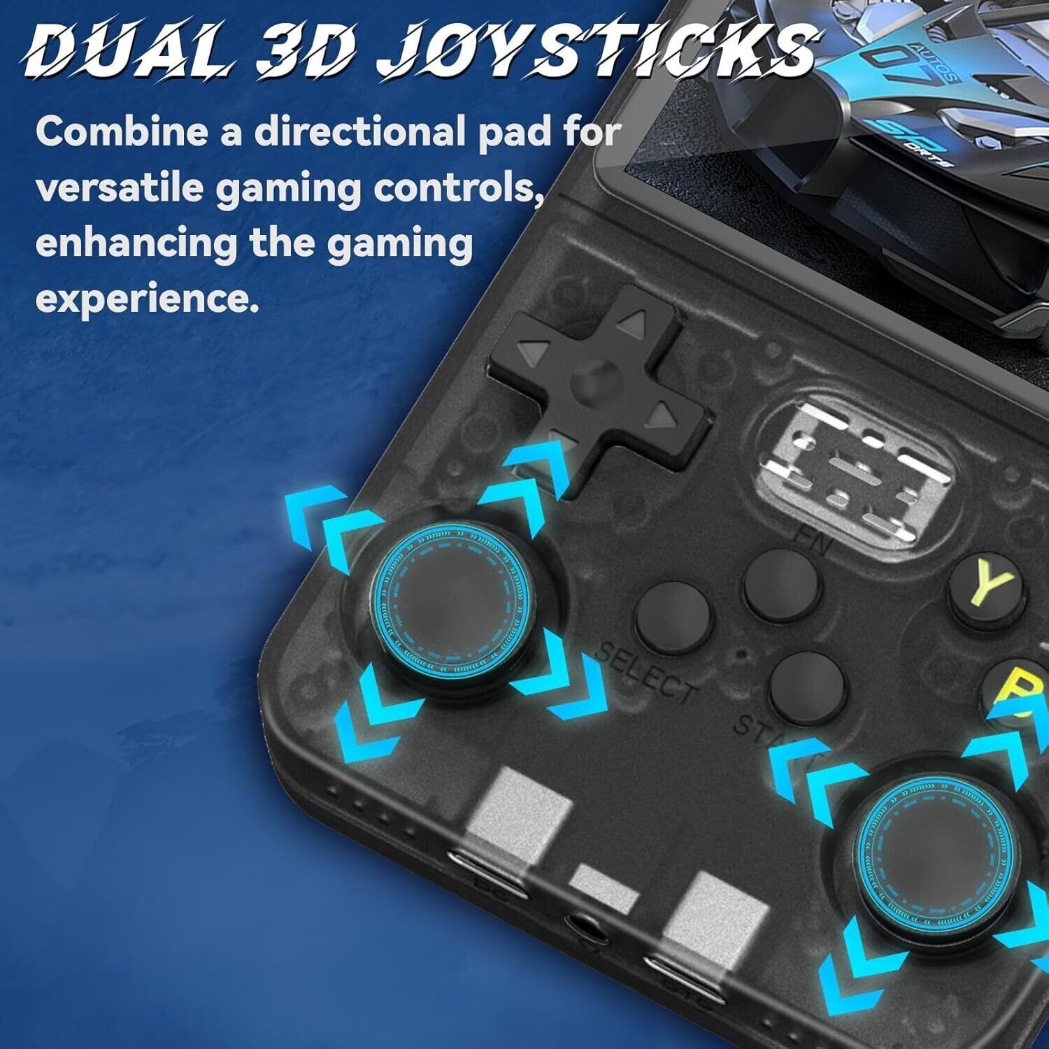 M15 40000+ 4K HDMI TV Video Game Stick Retro Gaming-Console 2 Wireless Controlle