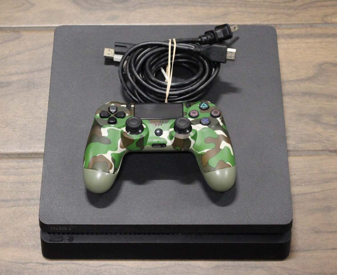 (RI5) Sony Playstation 4 PS4 Slim 500GB Console Black (CUH-2215A)