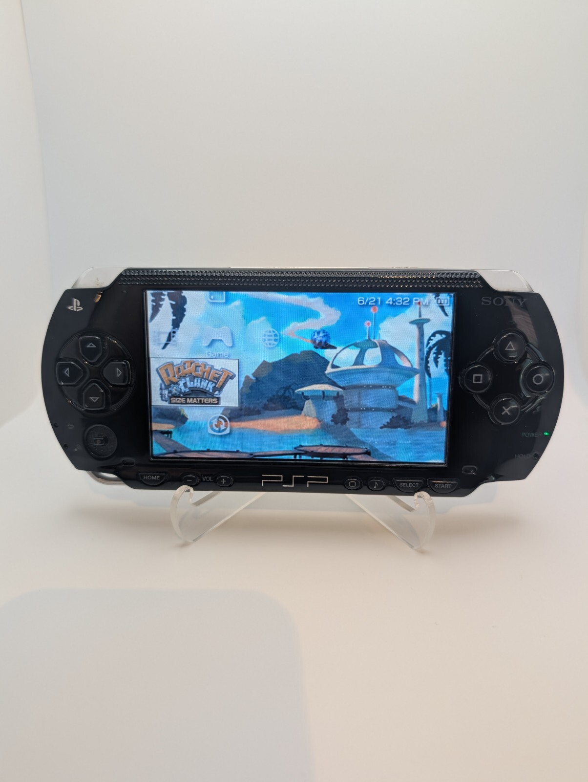 Sony PSP-1001 Playstation Portable Console Bundle 5 Games – AC & USB Chargers