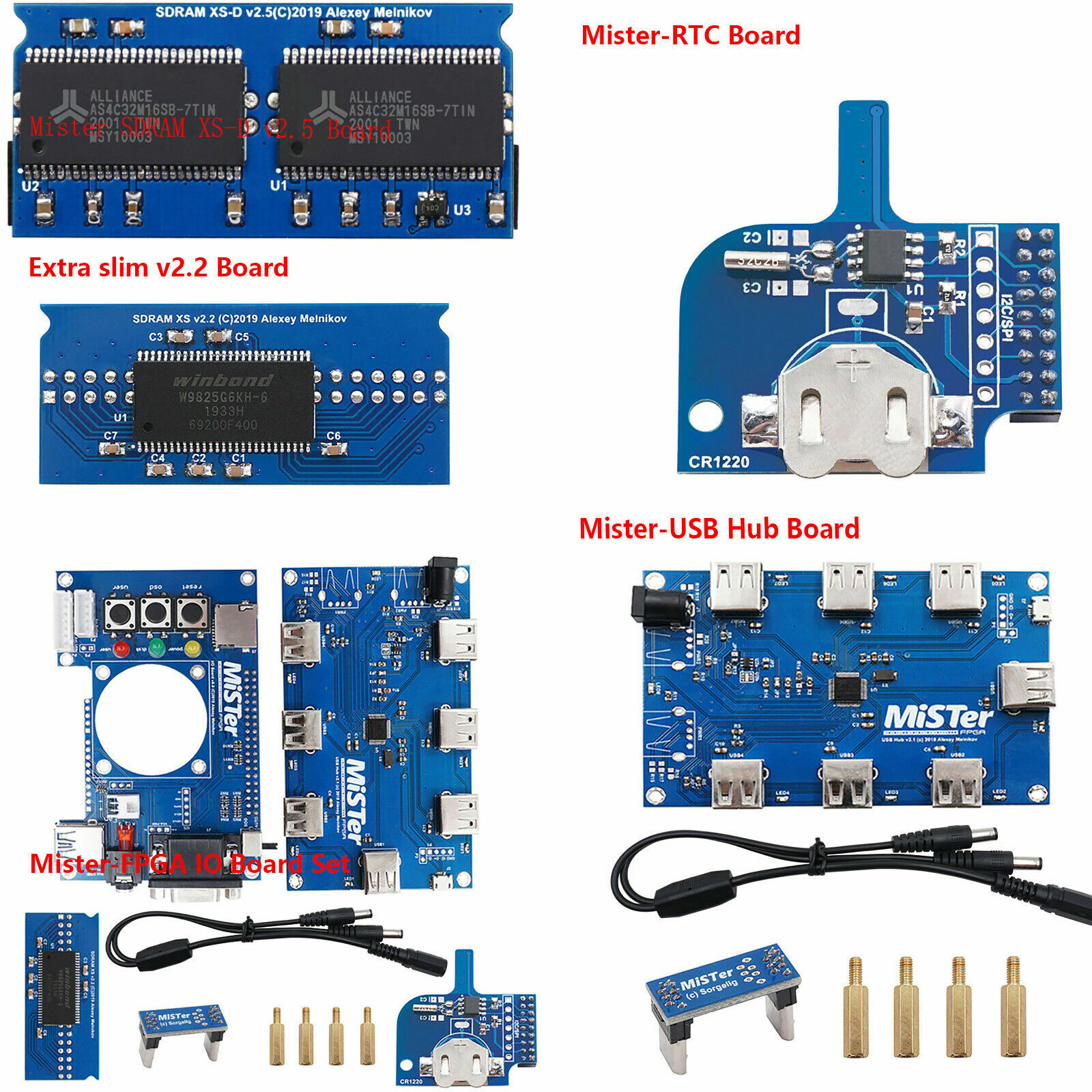 MiSTer FPGA Terasic DE10 Nano + Case + 128MB + USB HUB + IO + 64GB SD preloaded!