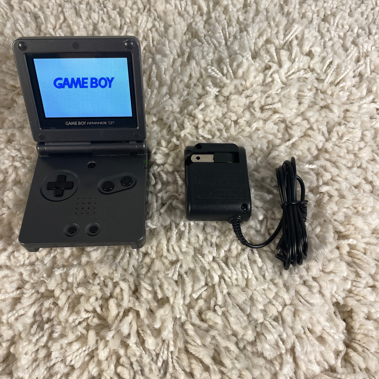 Nintendo Game Boy Advance GBA SP Graphite AGS-101 Handheld System Console Tested