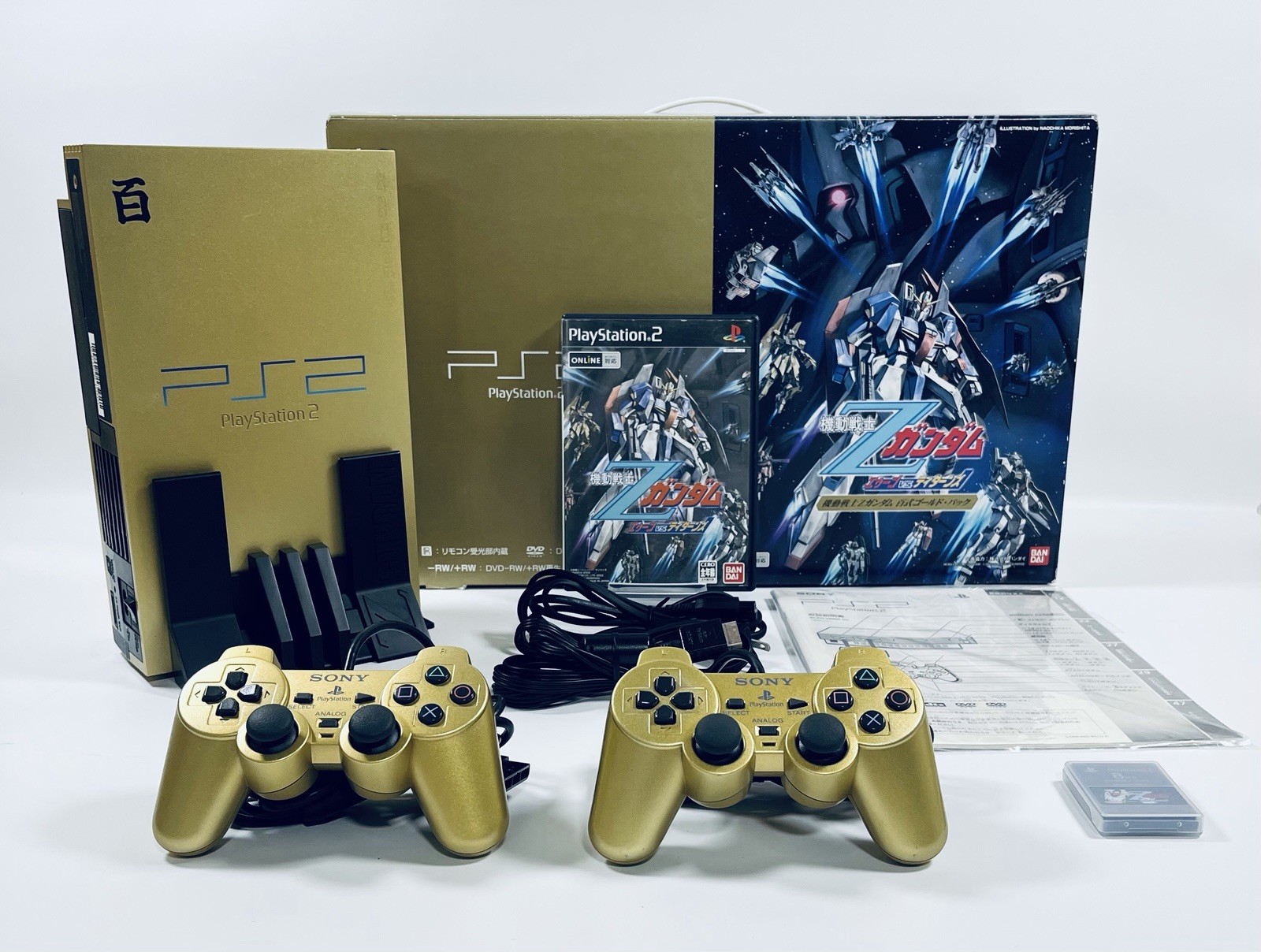 🌟 SONY PlayStation 2 Z Gundam Hyaku-Shiki Gold Pack Limited Edition 🌟