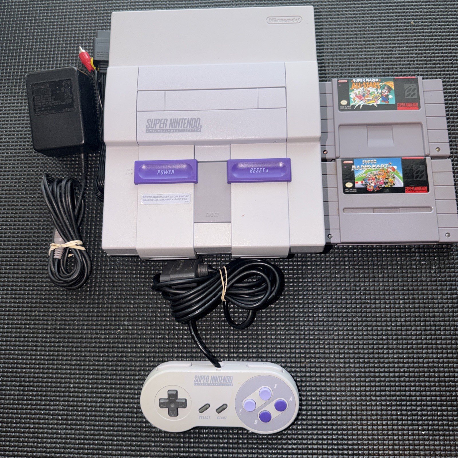 Super Nintendo 1 Chip SNES Console Bundle 1CHIP-01 Mario Bundle!