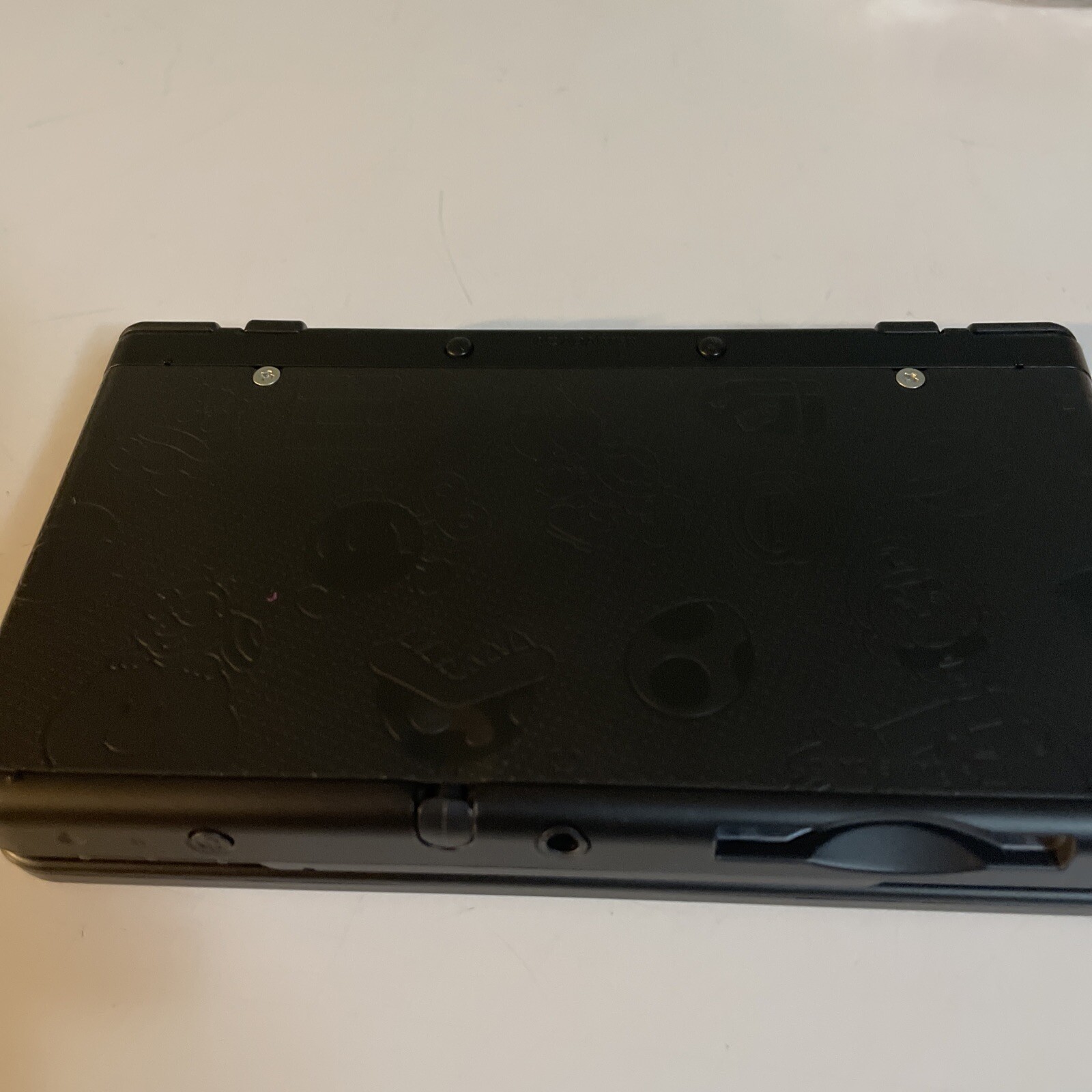 Nintendo New 3DS Super Mario Black Edition Handheld System Console + Charger/SD