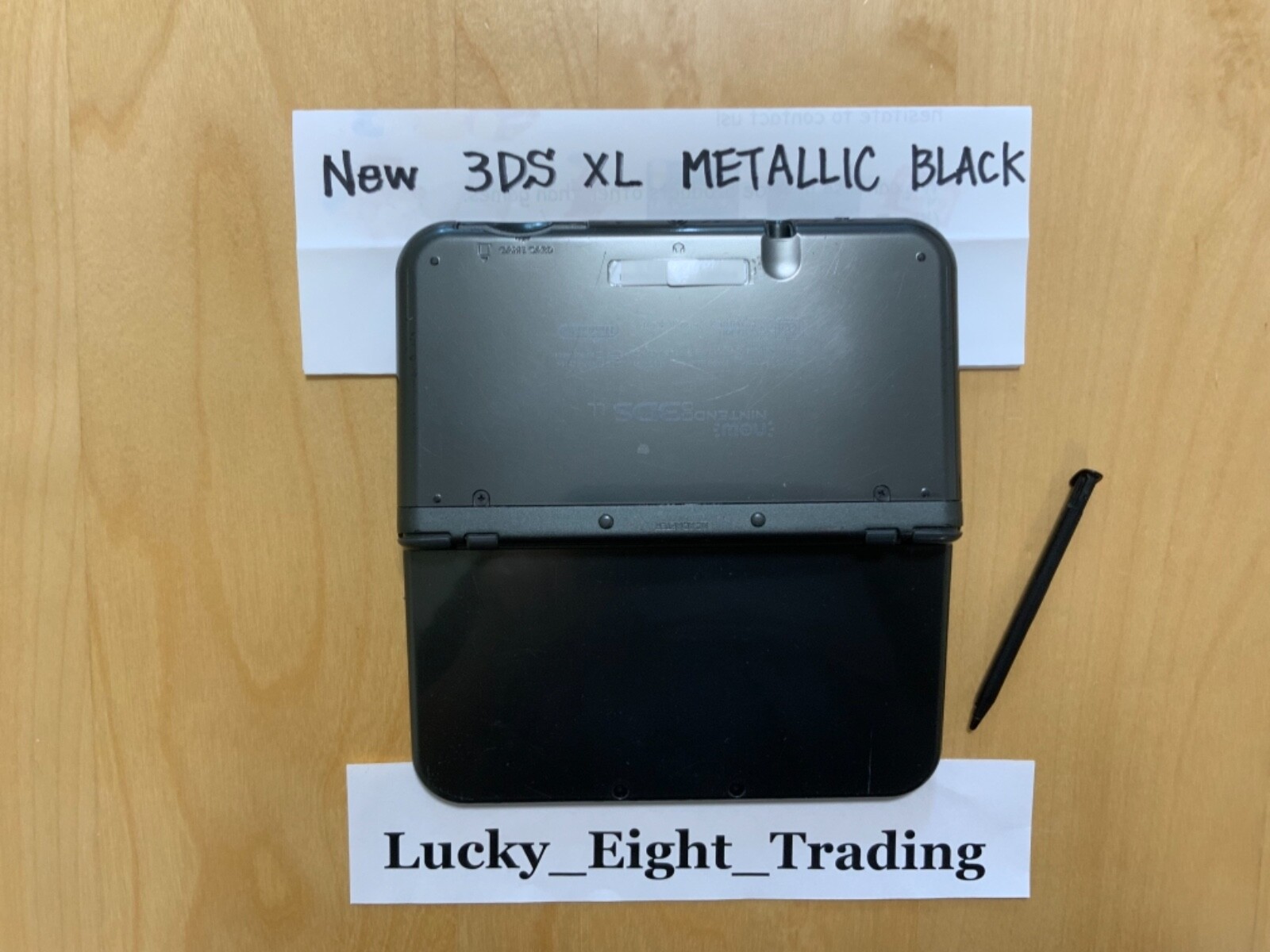 New Nintendo 3DS XL LL Metallic Black Console Stylus Japanese ver [H]