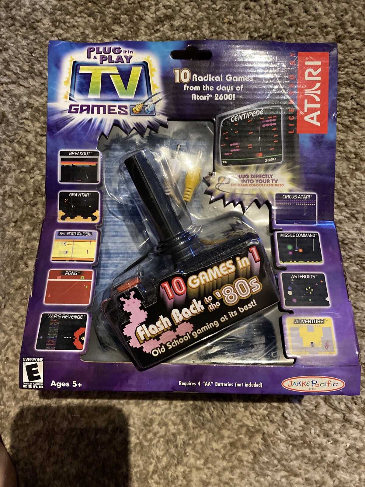 ATARI 2004 FLASH BACK 10 IN 1 VIDEO TV GAME NIB NEW FREE SHIPPING!