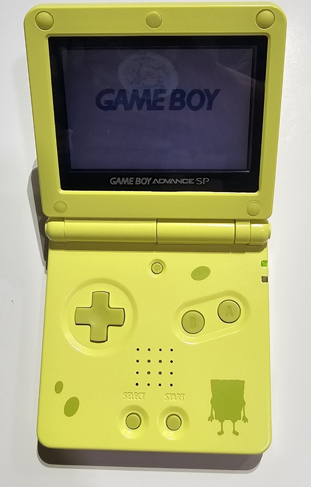 Nintendo Game Boy Advance SP Spongebob Square Pants Edition GBA SP Working