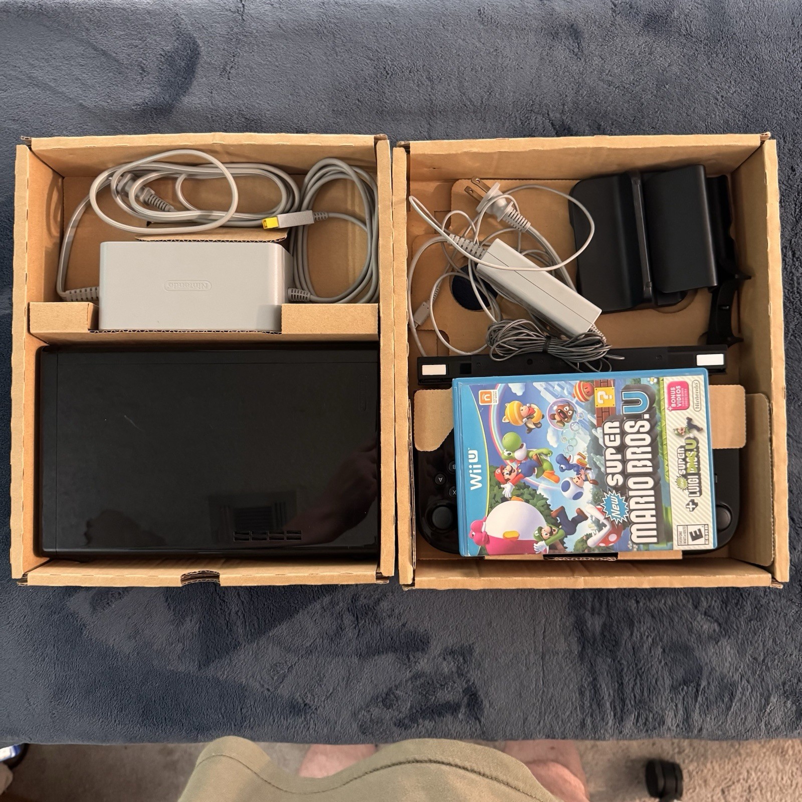 Nintendo Wii U 32GB Mario & Luigi Deluxe Set Tested + Mario Bros U & Luigi U CIB