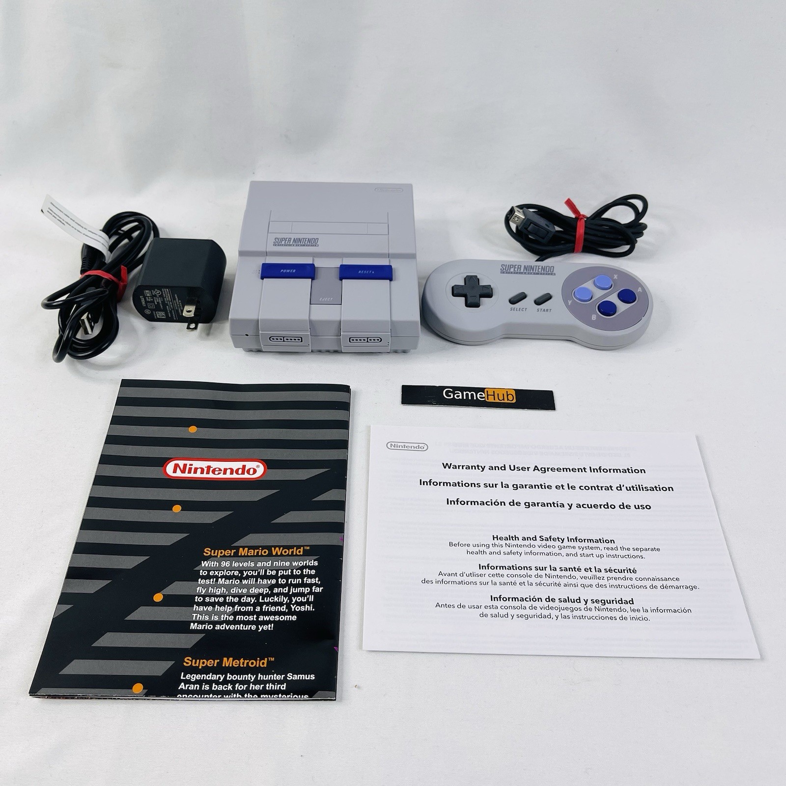 Nintendo Mini SNES Classic Edition Console HDMI With One Controller Box Include