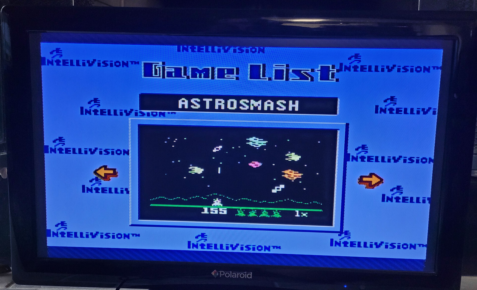 Intellivision Video Game System Plug Play 25 Games Golf Snafu Space Battle
