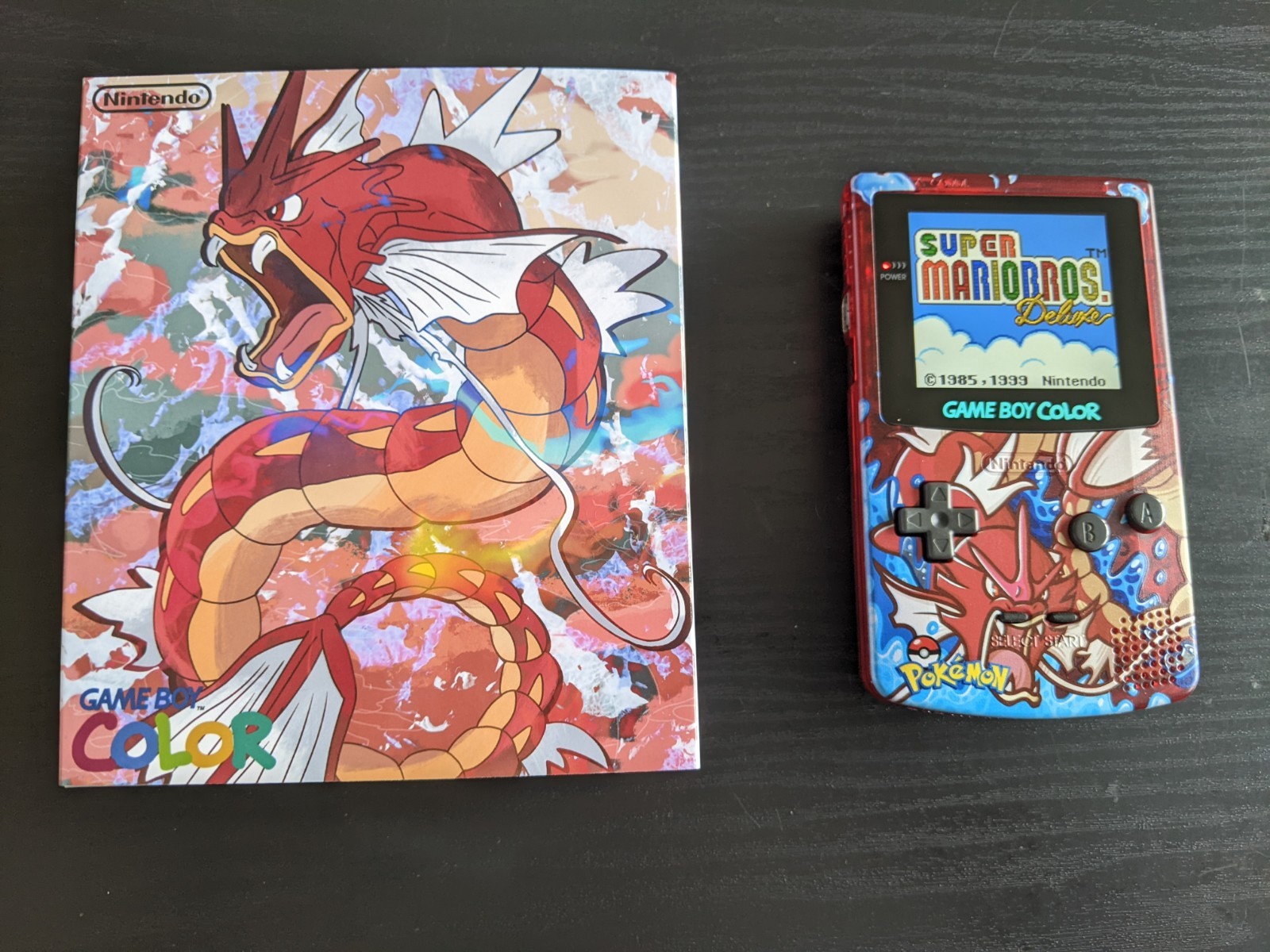 Pokemon Geragos Theme Gameboy Color GBC, Q5 IPS Screen and Box