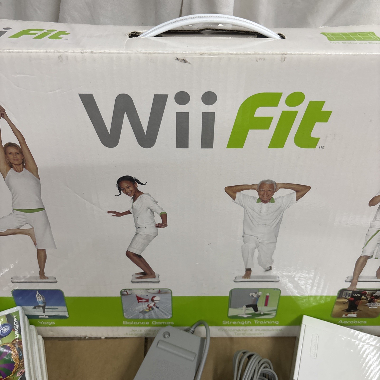 Nintendo Wii RVL-001 512 MB Home Console – White W Games And Controllers Fit