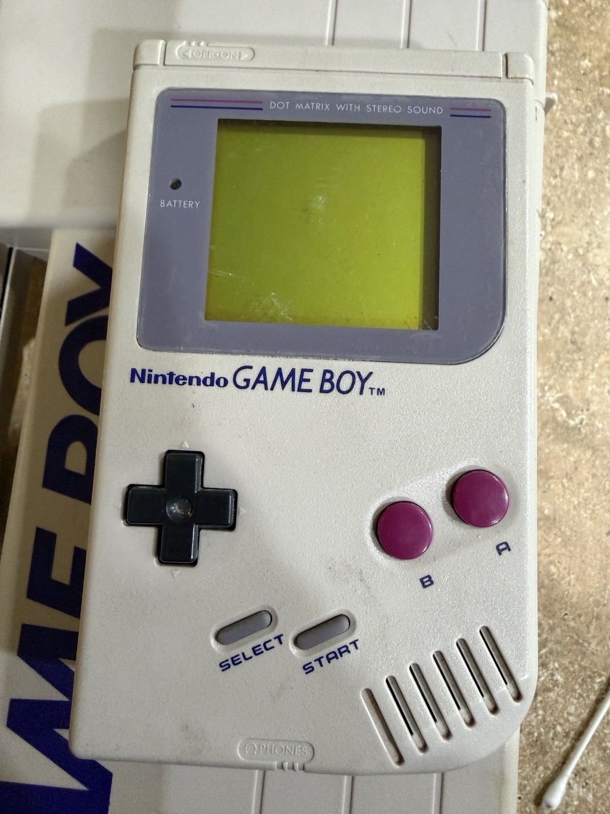 Nintendo Game Boy w/ Games & ASCII Carry All DLX Nuby Game Light Plus WORKING