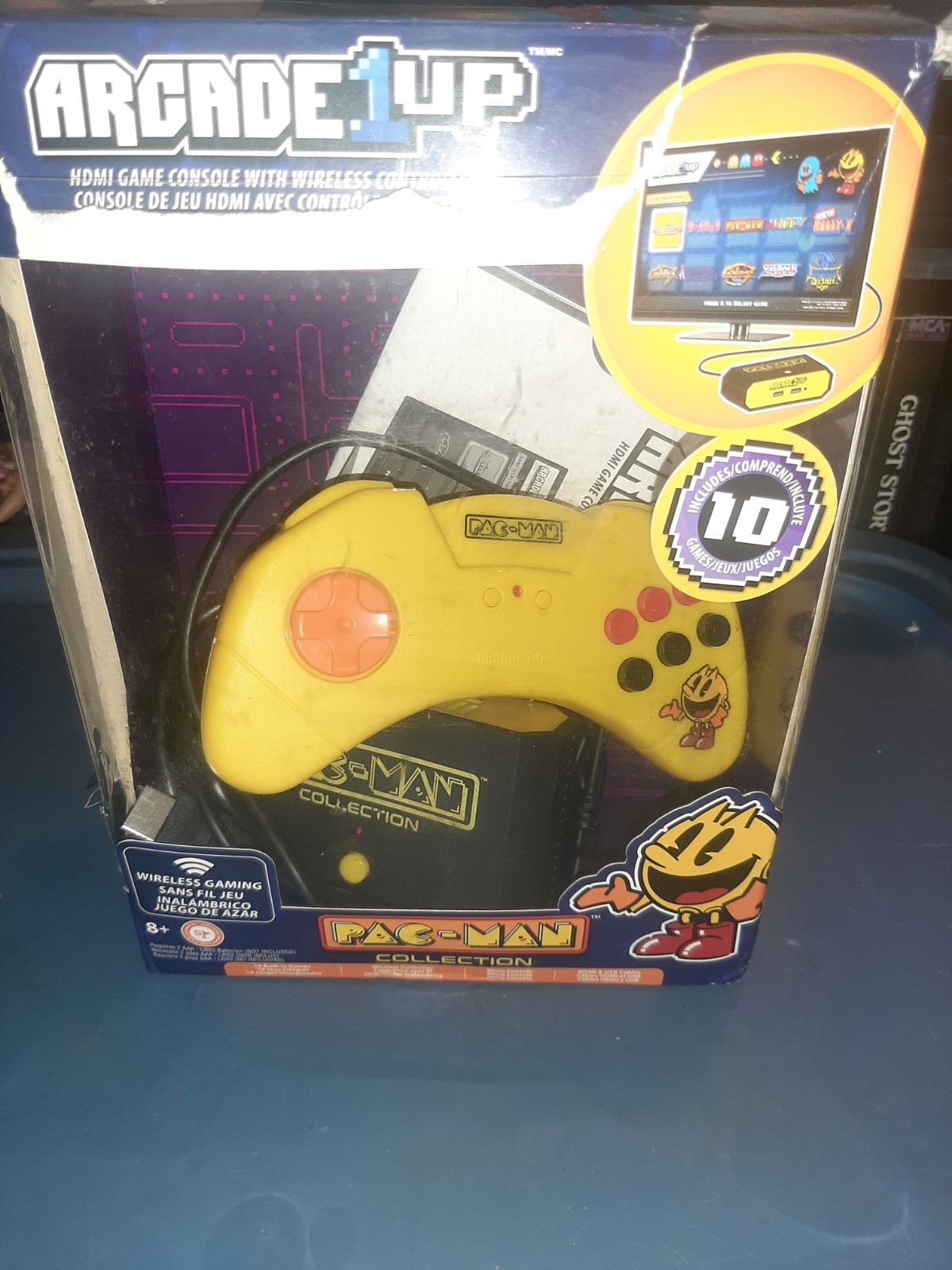 Arcade 1Up Pac-Man HDMI Game Console w Wireless Controller Brand New 10 Games