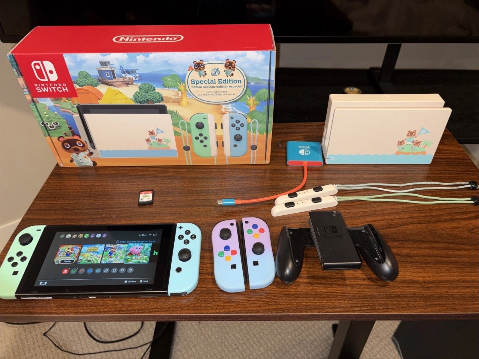 Nintendo Switch Animal Crossing Edition With Extras