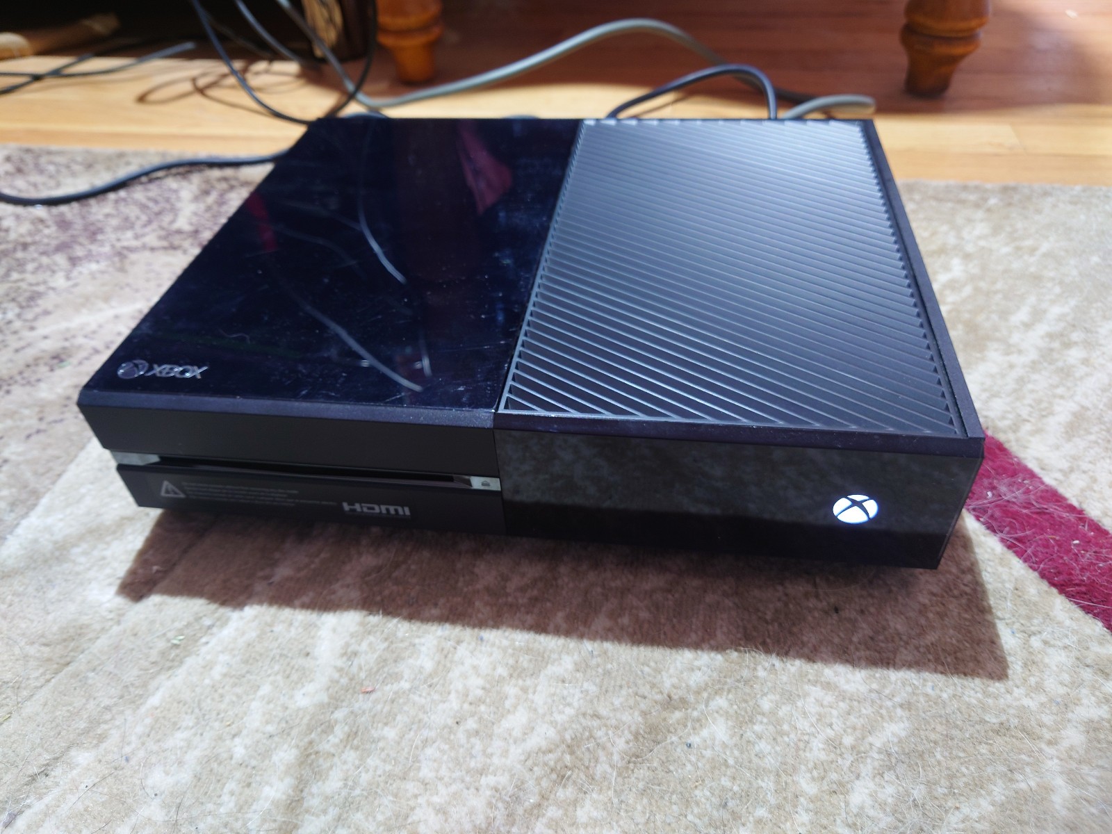 Xbox One 500GB Console with 2 Controllers Aqua Shift – No Box, Black (1540)